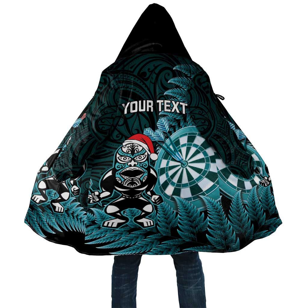 Personalised New Zealand Darts Christmas Cloak Maori Fern Merry Dartsmas - Vibe Hoodie
