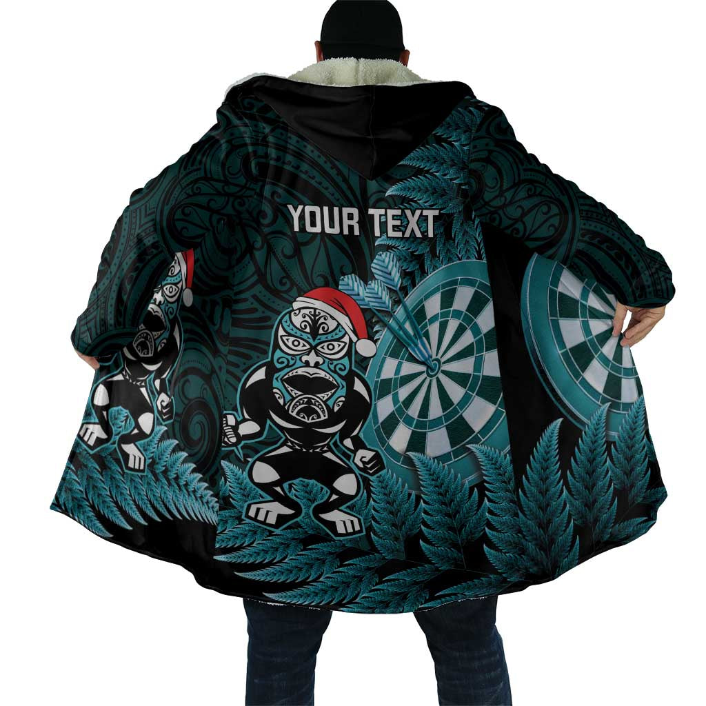 Personalised New Zealand Darts Christmas Cloak Maori Fern Merry Dartsmas - Vibe Hoodie