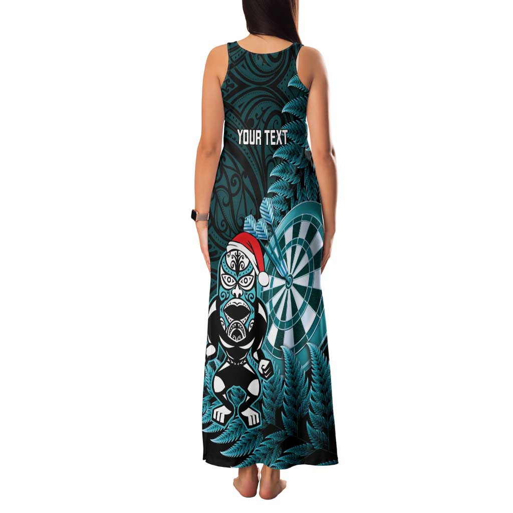 Personalised New Zealand Darts Christmas Family Matching Tank Maxi Dress and Hawaiian Shirt Maori Fern Merry Dartsmas - Vibe Hoodie