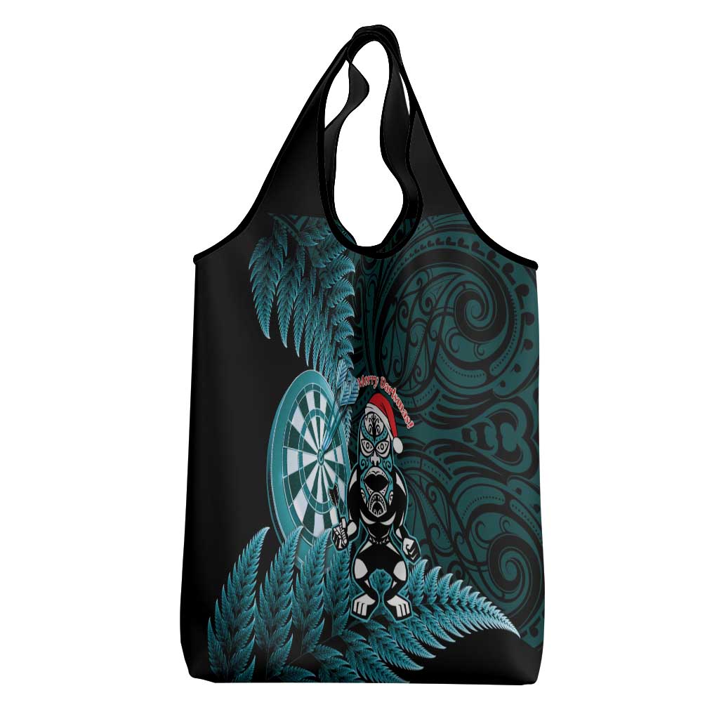 New Zealand Darts Christmas Grocery Bag Maori Fern Merry Dartsmas - Vibe Hoodie