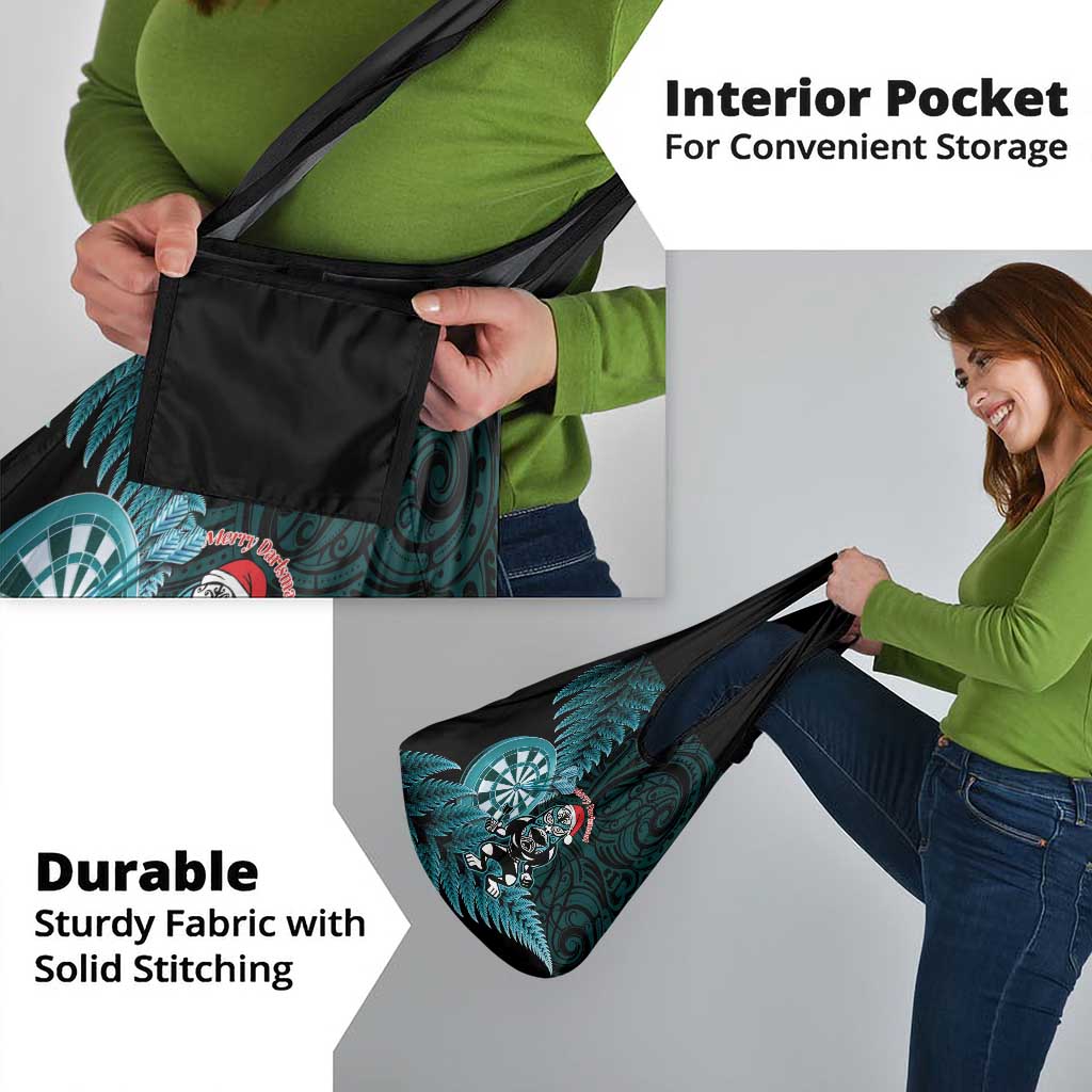 New Zealand Darts Christmas Grocery Bag Maori Fern Merry Dartsmas - Vibe Hoodie