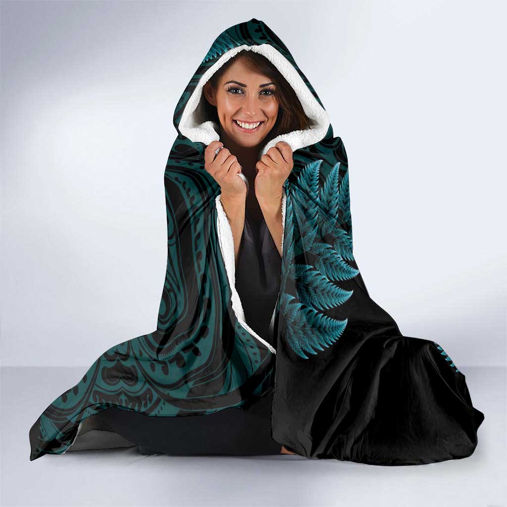 New Zealand Darts Christmas Hooded Blanket Maori Fern Merry Dartsmas - Vibe Hoodie