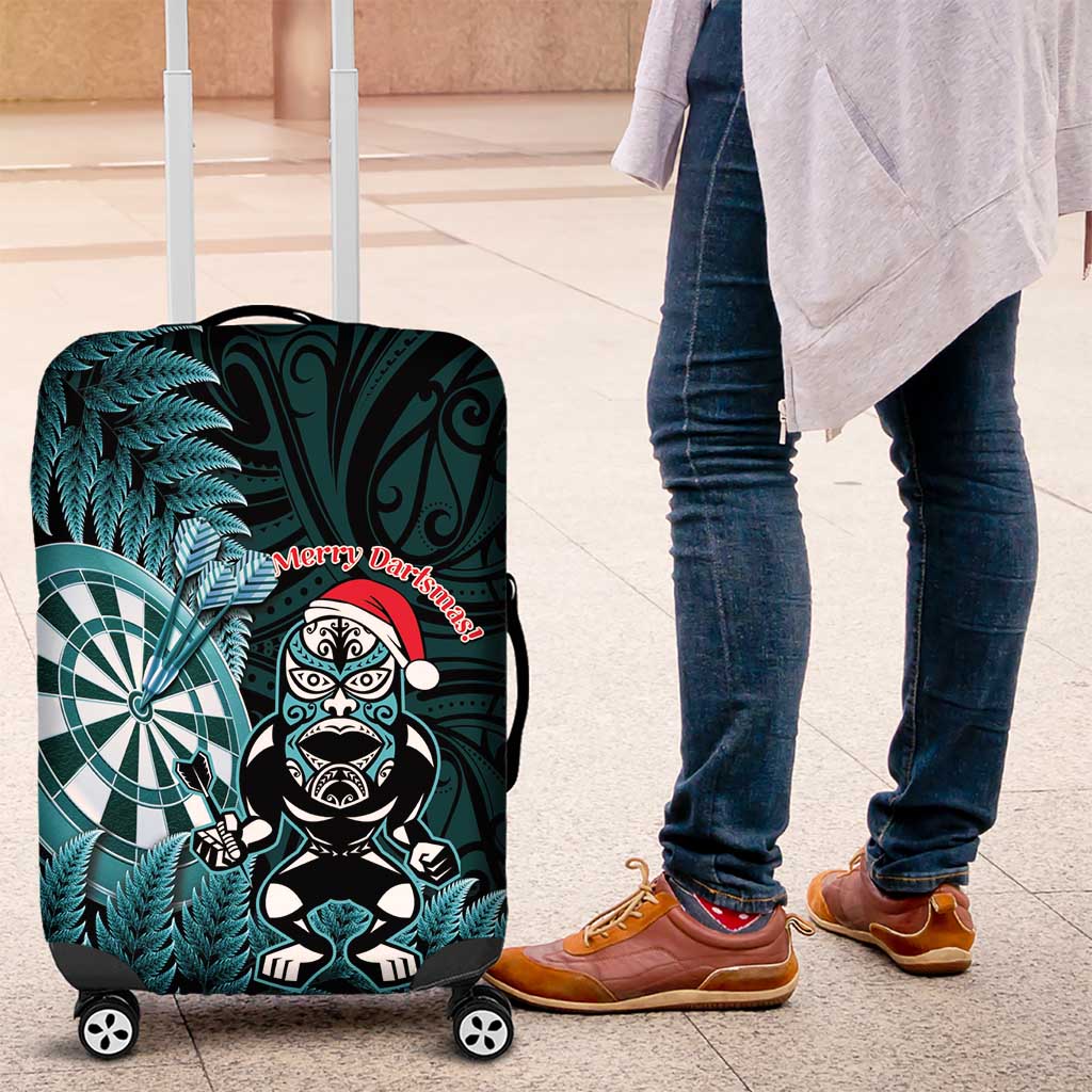 New Zealand Darts Christmas Luggage Cover Maori Fern Merry Dartsmas - Vibe Hoodie