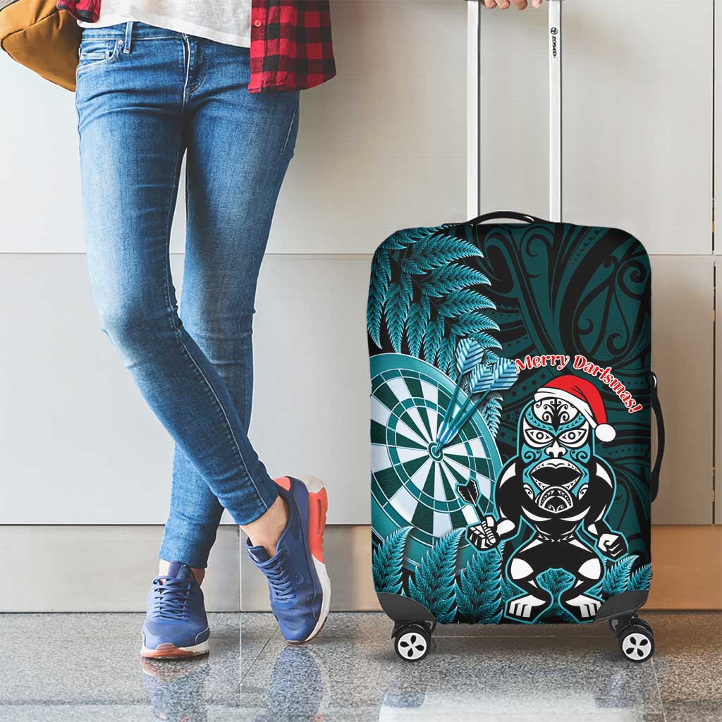 New Zealand Darts Christmas Luggage Cover Maori Fern Merry Dartsmas - Vibe Hoodie
