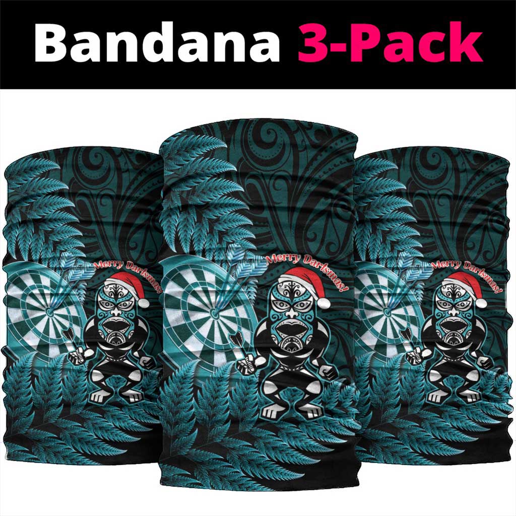 New Zealand Darts Christmas Neck Gaiter Maori Fern Merry Dartsmas - Vibe Hoodie