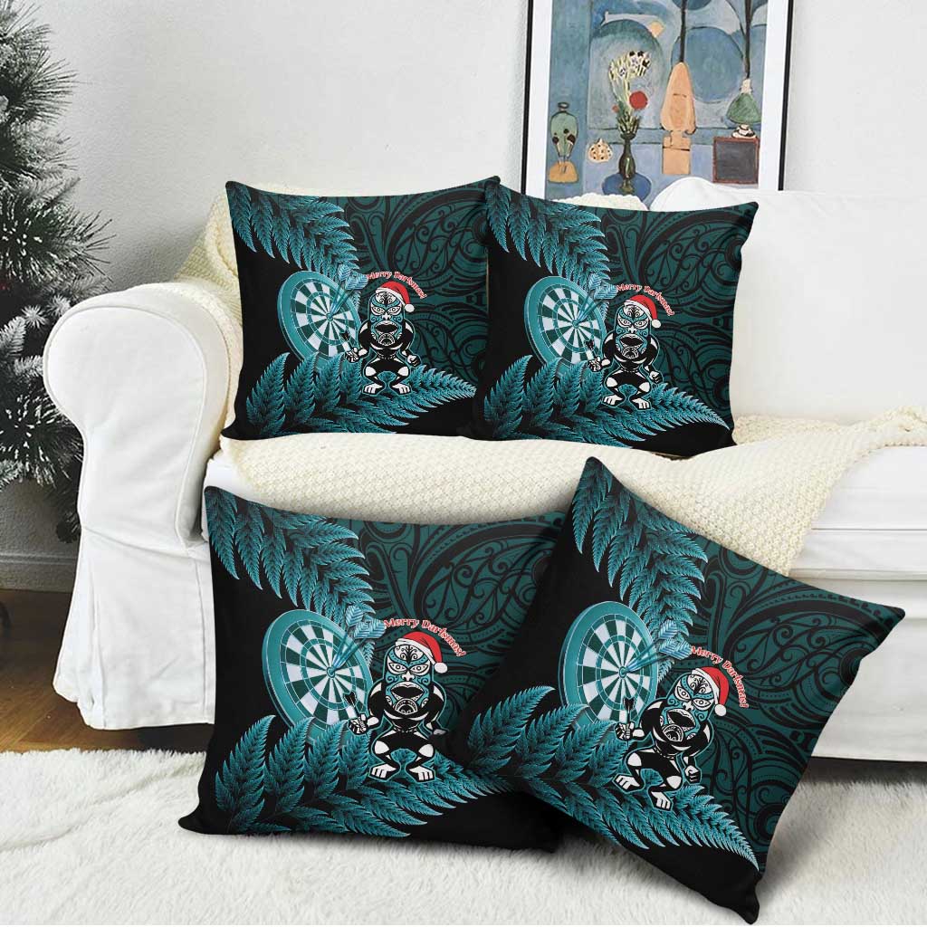 New Zealand Darts Christmas Pillow Cover Maori Fern Merry Dartsmas - Vibe Hoodie