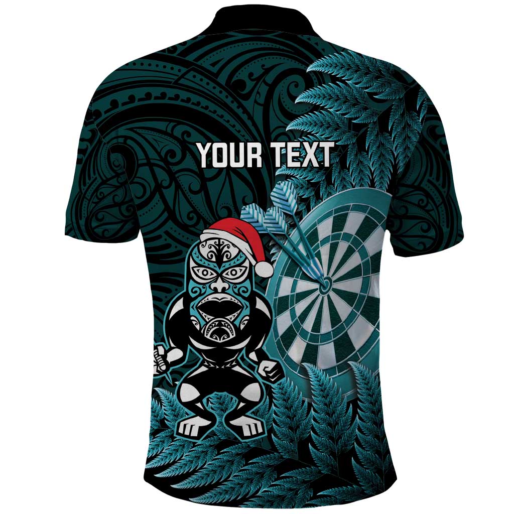Personalised New Zealand Darts Christmas Polo Shirt Maori Fern Merry Dartsmas - Vibe Hoodie