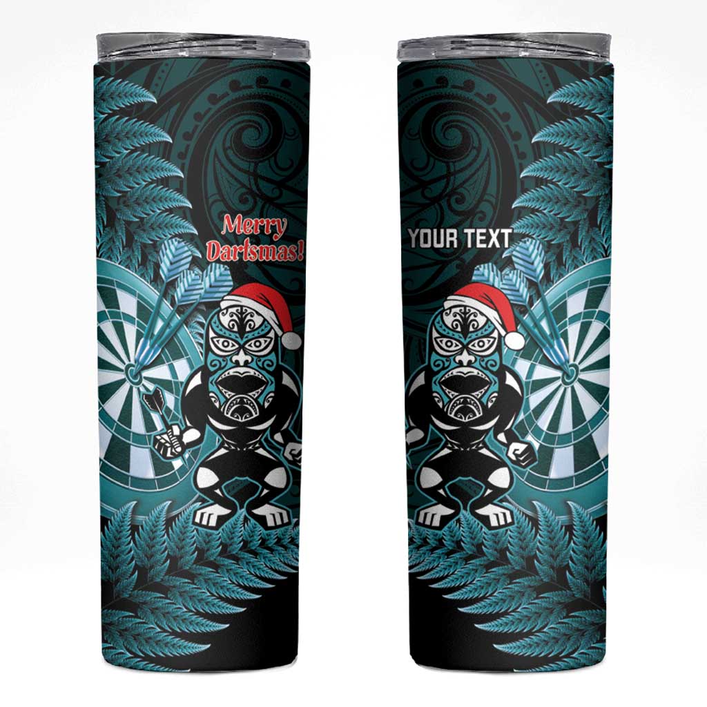 Personalised New Zealand Darts Christmas Skinny Tumbler Maori Fern Merry Dartsmas - Vibe Hoodie