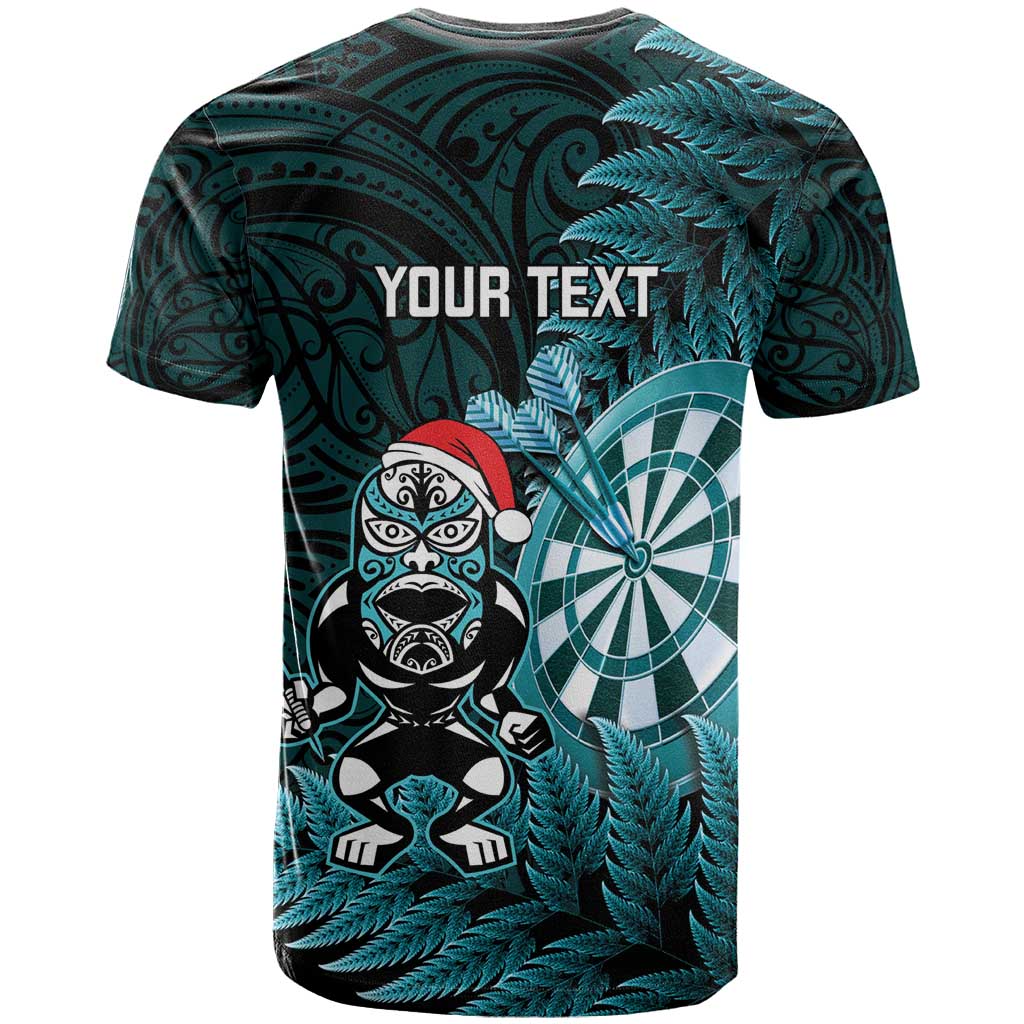 Personalised New Zealand Darts Christmas T Shirt Maori Fern Merry Dartsmas - Vibe Hoodie