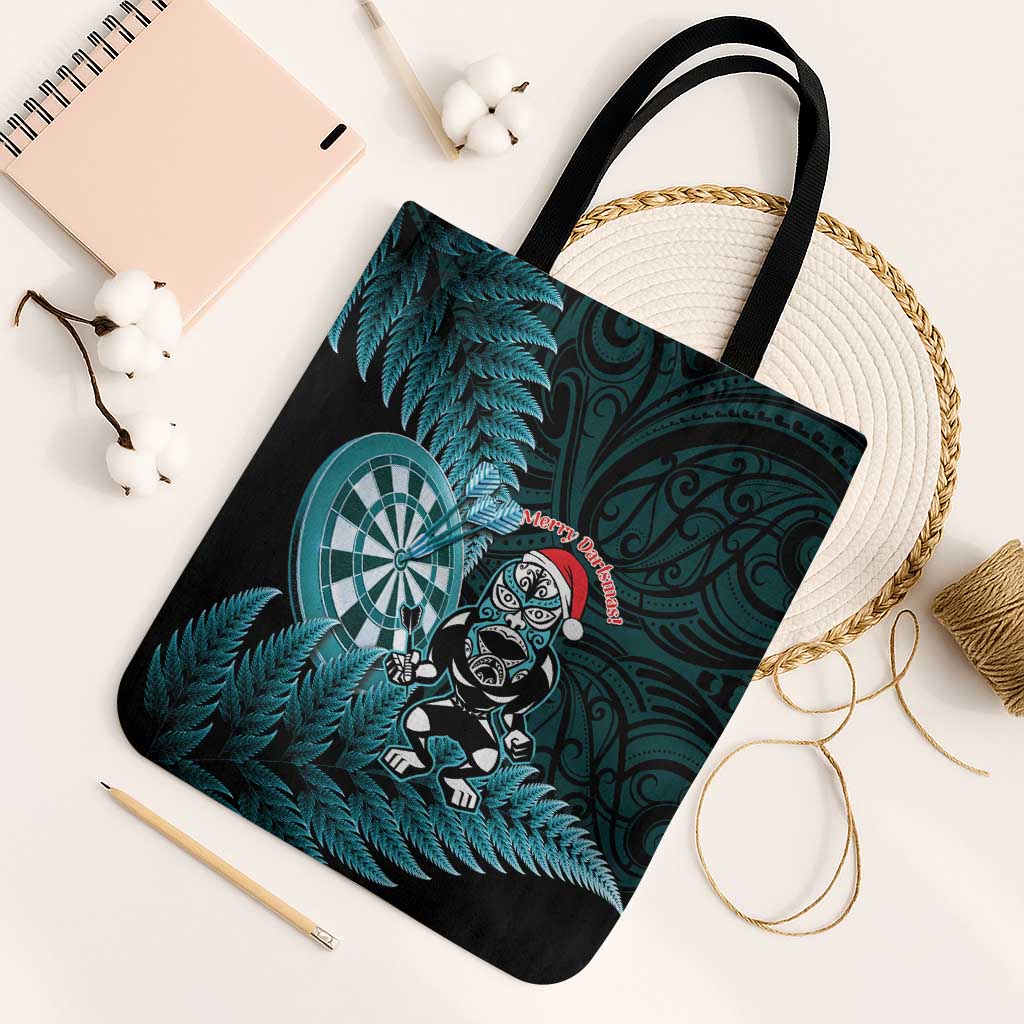 New Zealand Darts Christmas Tote Bag Maori Fern Merry Dartsmas - Vibe Hoodie