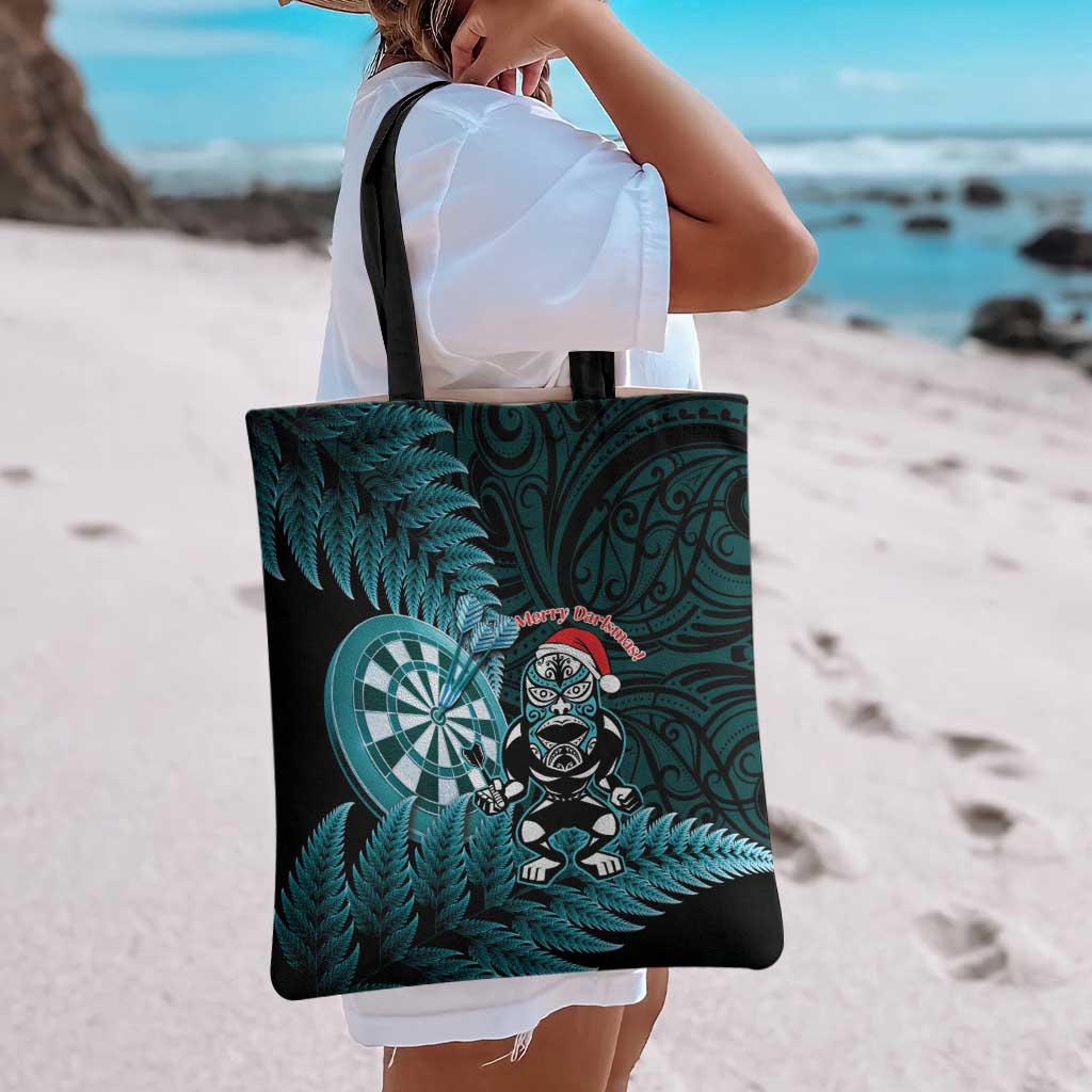 New Zealand Darts Christmas Tote Bag Maori Fern Merry Dartsmas - Vibe Hoodie