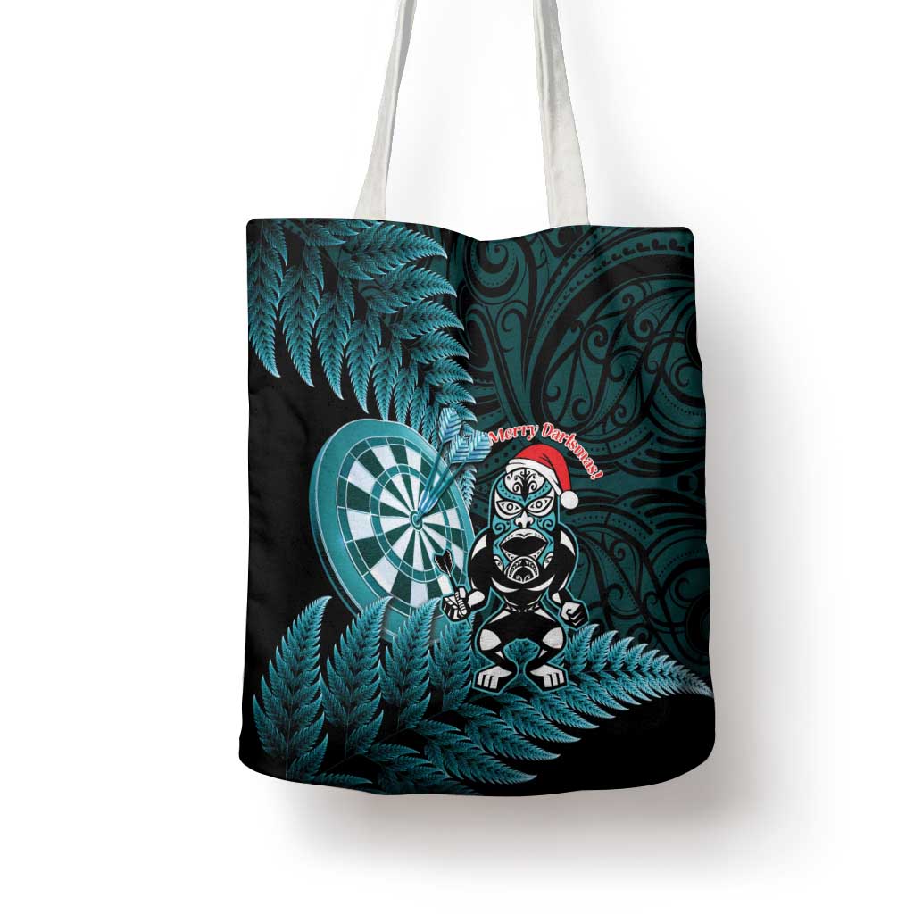 New Zealand Darts Christmas Tote Bag Maori Fern Merry Dartsmas - Vibe Hoodie