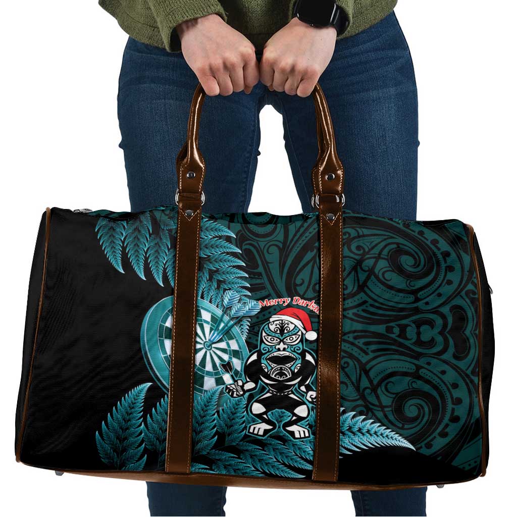 New Zealand Darts Christmas Travel Bag Maori Fern Merry Dartsmas - Vibe Hoodie