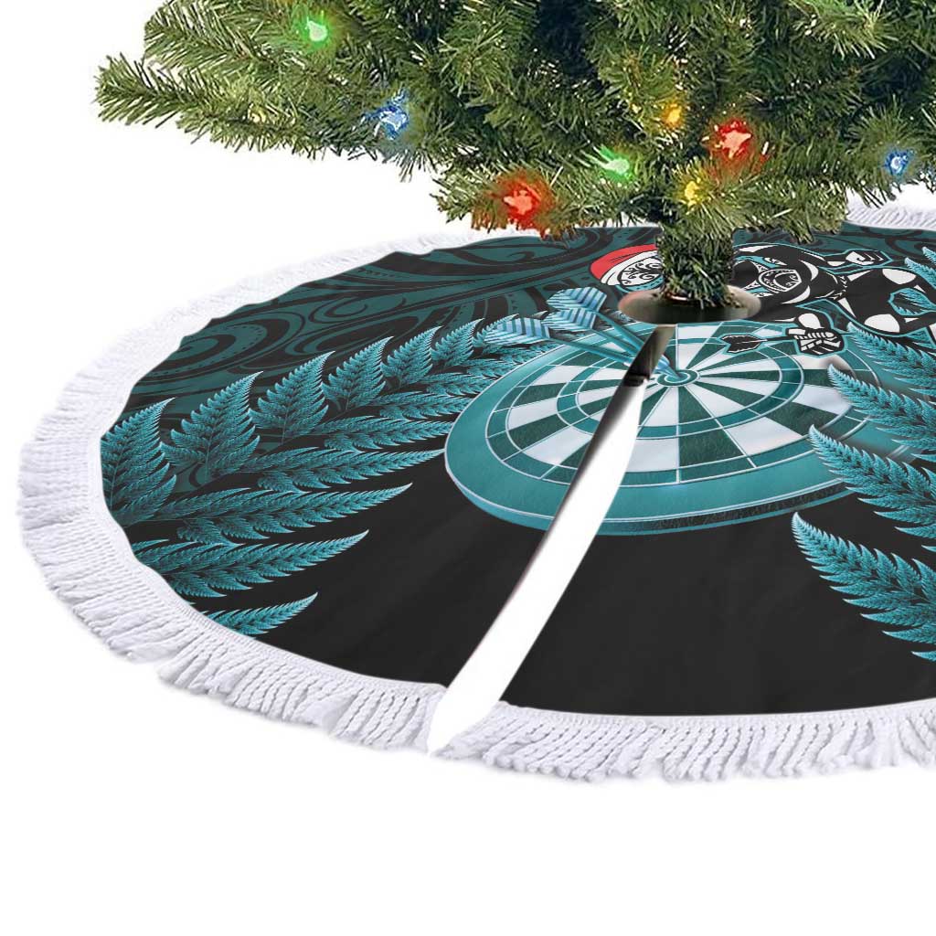 New Zealand Darts Christmas Tree Skirt Maori Fern Merry Dartsmas - Vibe Hoodie