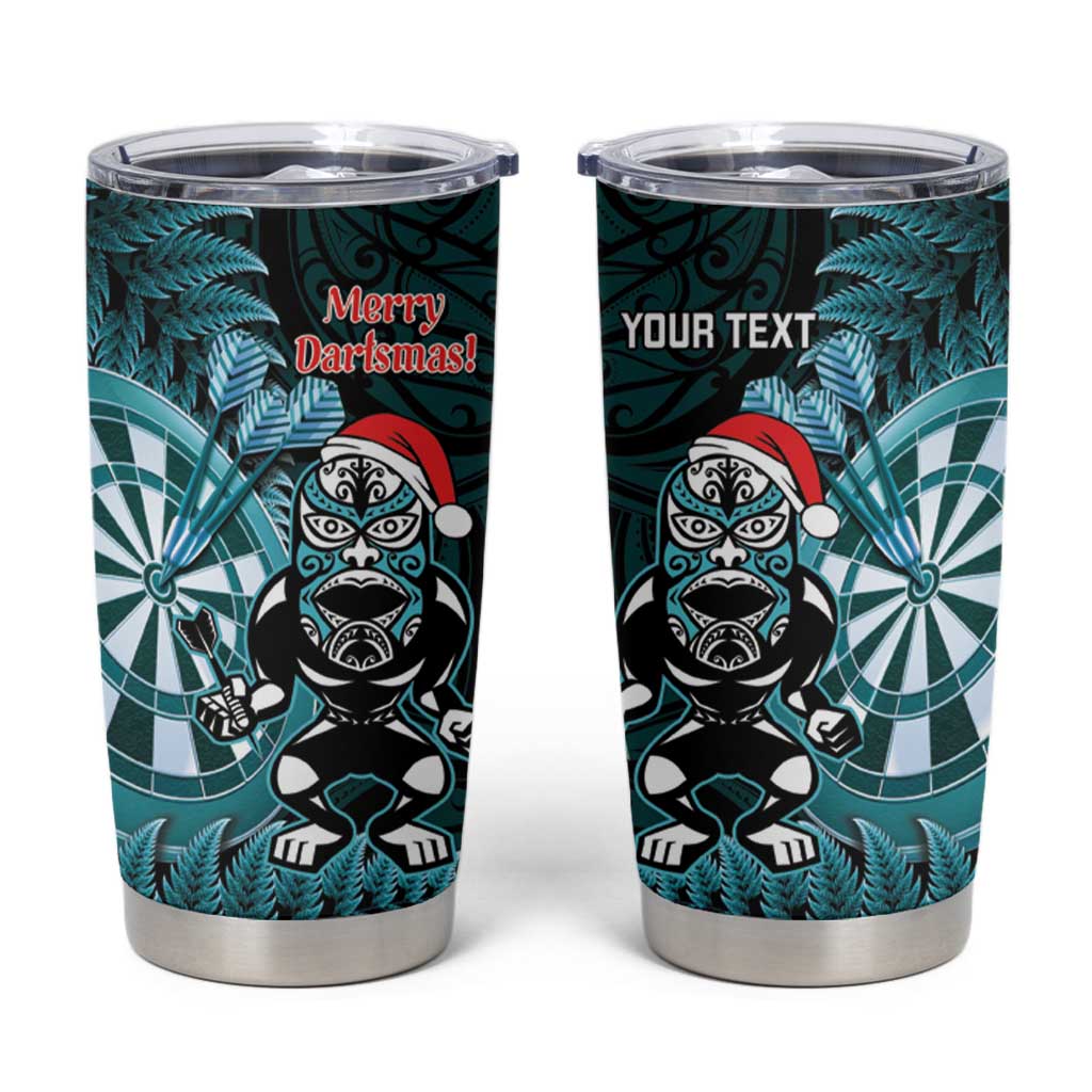 Personalised New Zealand Darts Christmas Tumbler Cup Maori Fern Merry Dartsmas - Vibe Hoodie