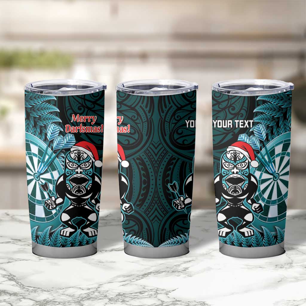 Personalised New Zealand Darts Christmas Tumbler Cup Maori Fern Merry Dartsmas - Vibe Hoodie