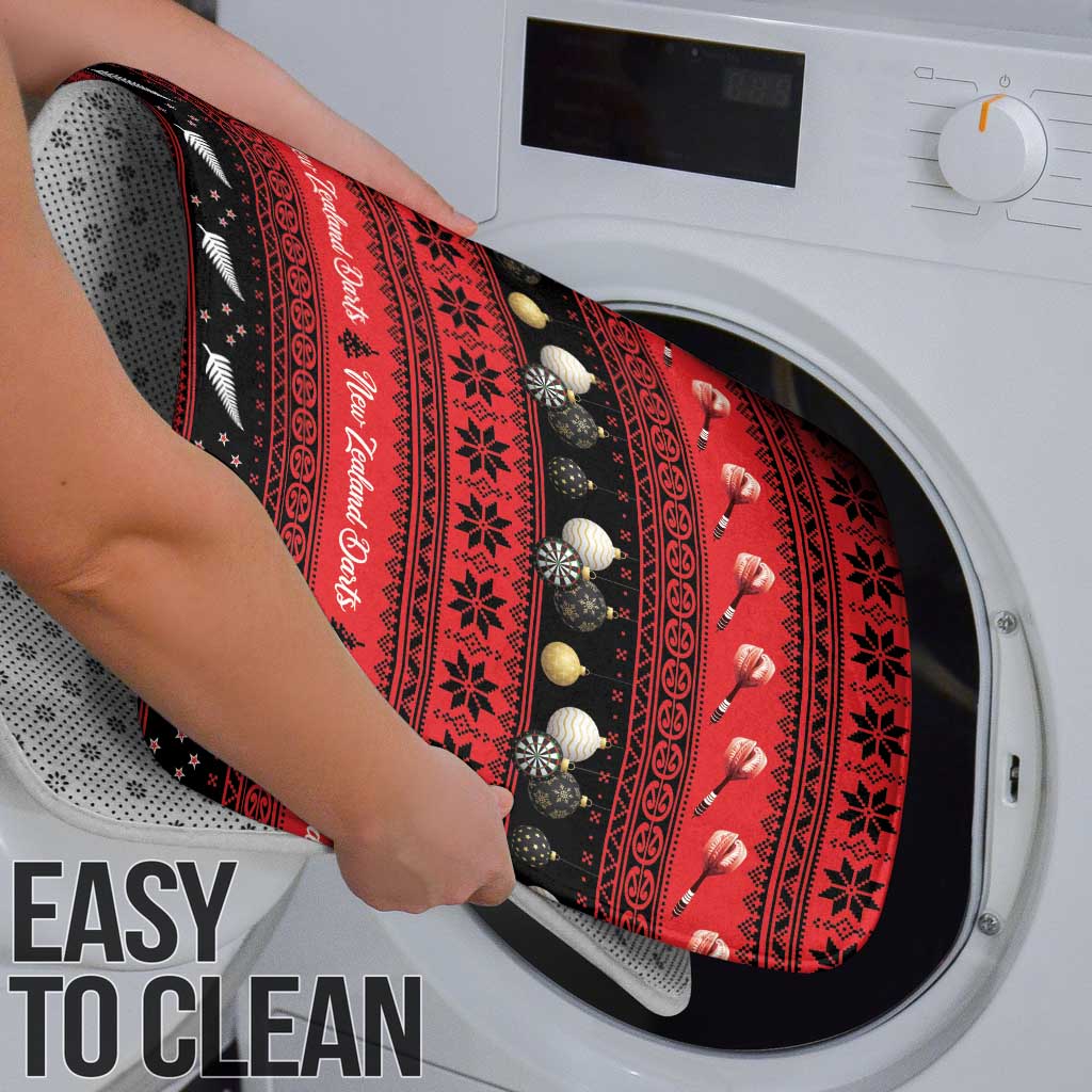 New Zealand Darts Christmas Bathroom Set Merry Xmas Aotearoa Maori Red - Vibe Hoodie