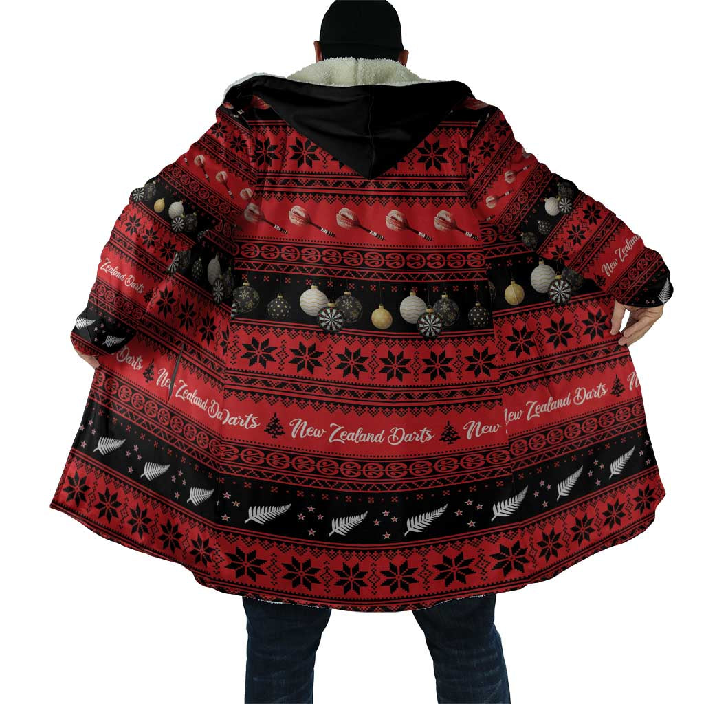 New Zealand Darts Christmas Cloak Merry Xmas Aotearoa Maori Red - Vibe Hoodie