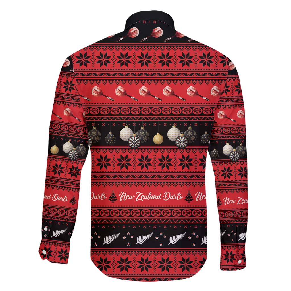 New Zealand Darts Christmas Family Matching Tank Maxi Dress and Hawaiian Shirt Merry Xmas Aotearoa Maori Red - Vibe Hoodie