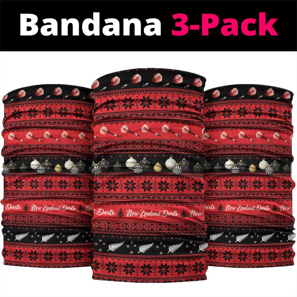 New Zealand Darts Christmas Neck Gaiter Merry Xmas Aotearoa Maori Red - Vibe Hoodie