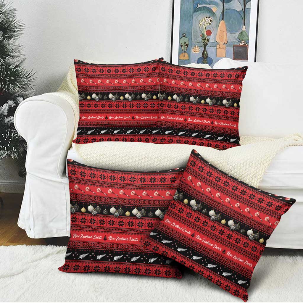 New Zealand Darts Christmas Pillow Cover Merry Xmas Aotearoa Maori Red - Vibe Hoodie
