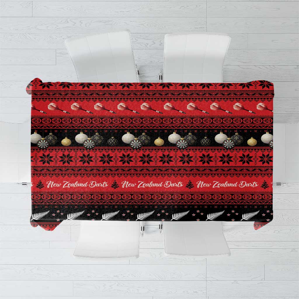 New Zealand Darts Christmas Tablecloth Merry Xmas Aotearoa Maori Red - Vibe Hoodie