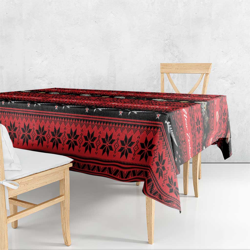 New Zealand Darts Christmas Tablecloth Merry Xmas Aotearoa Maori Red - Vibe Hoodie