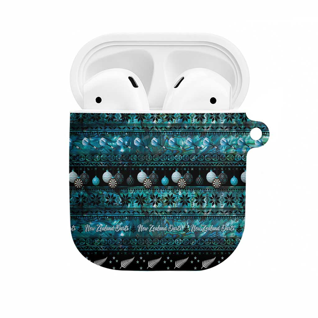 New Zealand Darts Christmas AirPods Case Merry Xmas Aotearoa Maori Paua Shell - Vibe Hoodie