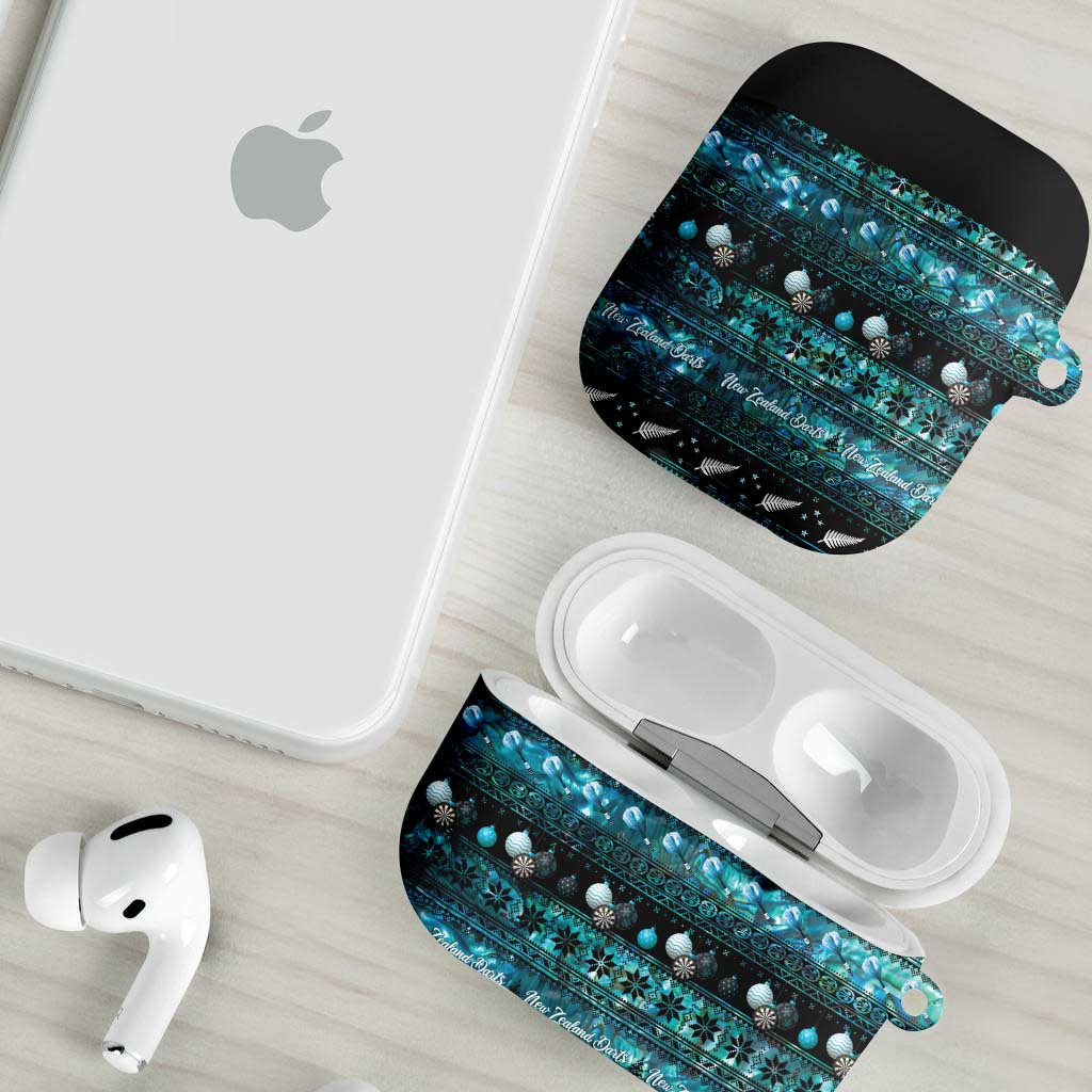 New Zealand Darts Christmas AirPods Case Merry Xmas Aotearoa Maori Paua Shell - Vibe Hoodie