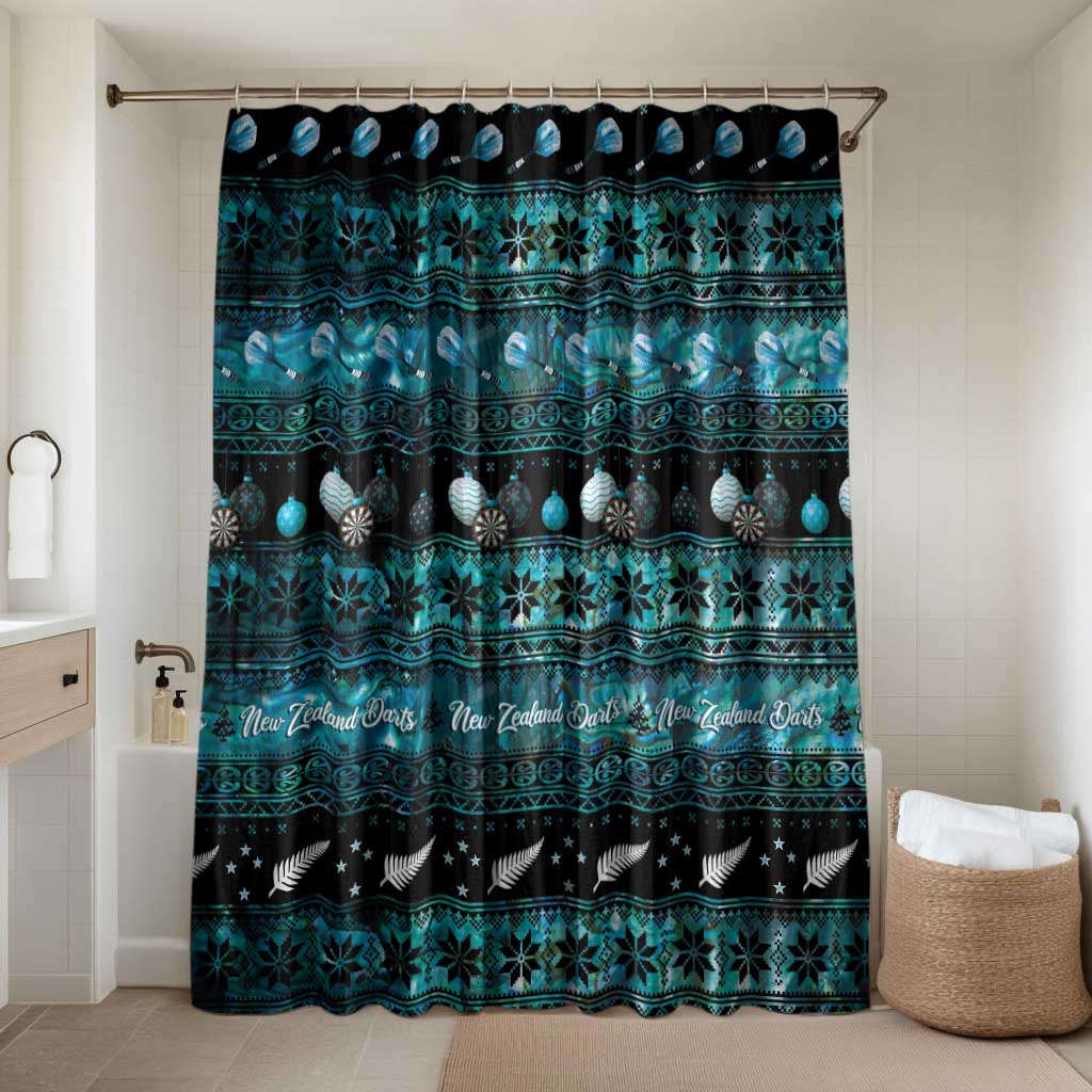 New Zealand Darts Christmas Bathroom Set Merry Xmas Aotearoa Maori Paua Shell - Vibe Hoodie