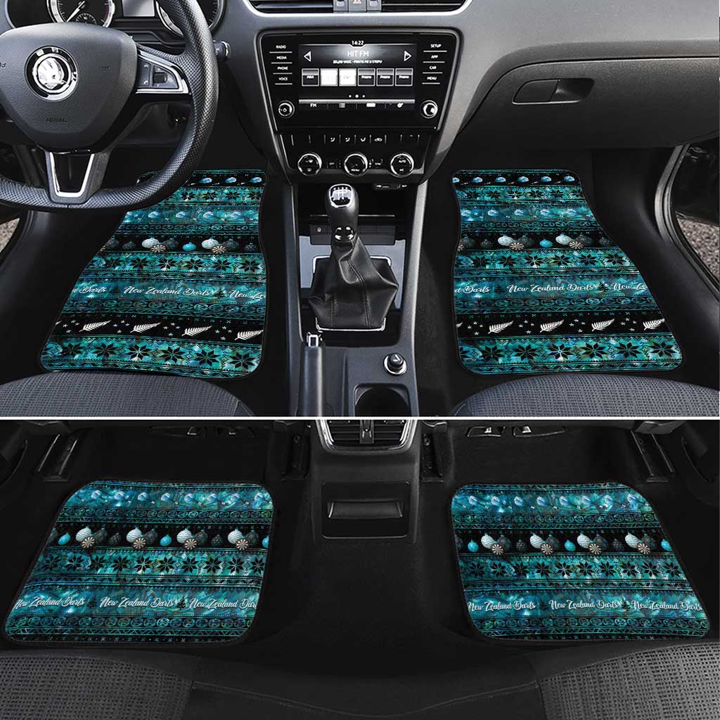 New Zealand Darts Christmas Car Mats Merry Xmas Aotearoa Maori Paua Shell - Vibe Hoodie