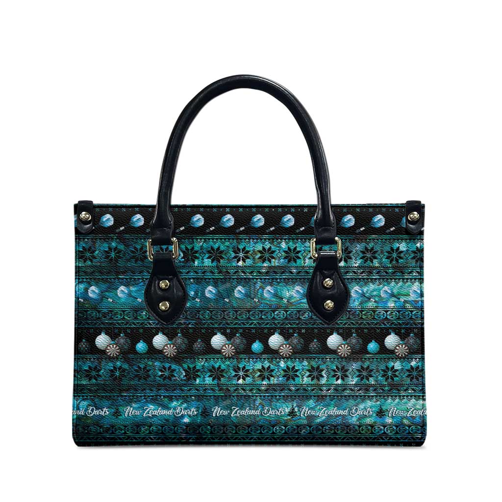 New Zealand Darts Christmas Leather Bag Merry Xmas Aotearoa Maori Paua Shell - Vibe Hoodie