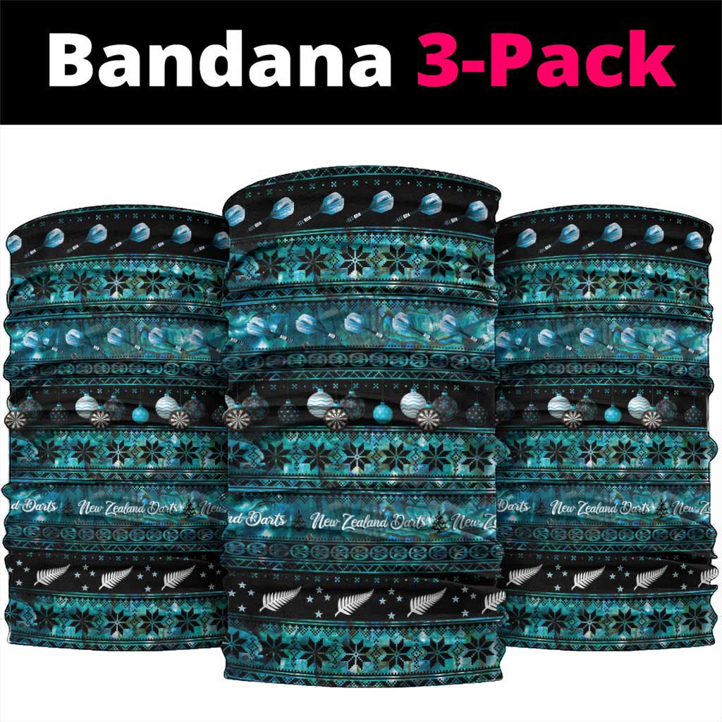 New Zealand Darts Christmas Neck Gaiter Merry Xmas Aotearoa Maori Paua Shell - Vibe Hoodie