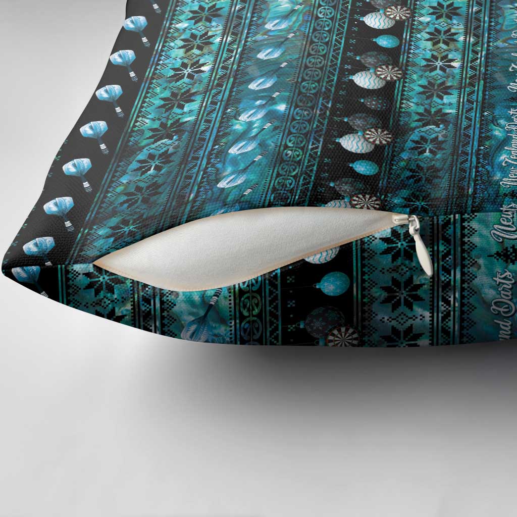 New Zealand Darts Christmas Pillow Cover Merry Xmas Aotearoa Maori Paua Shell - Vibe Hoodie