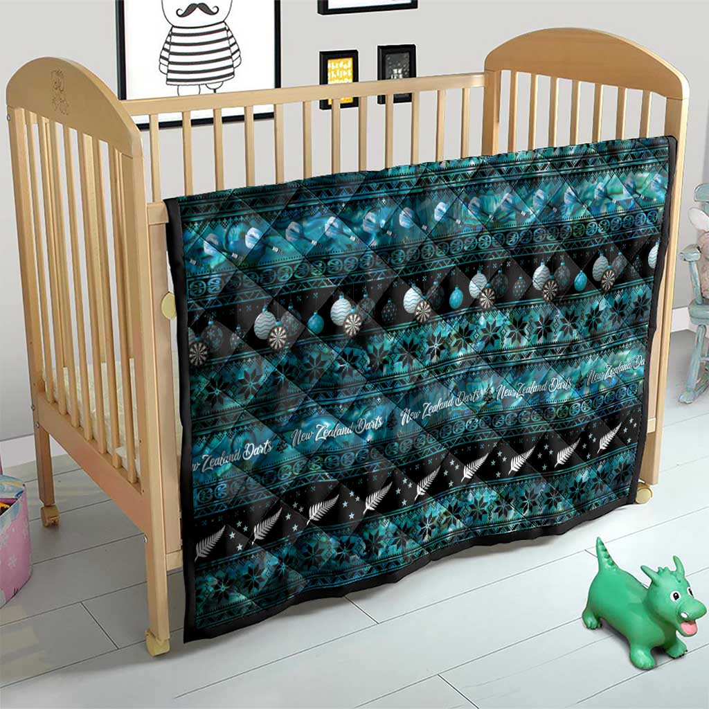 New Zealand Darts Christmas Quilt Merry Xmas Aotearoa Maori Paua Shell - Vibe Hoodie