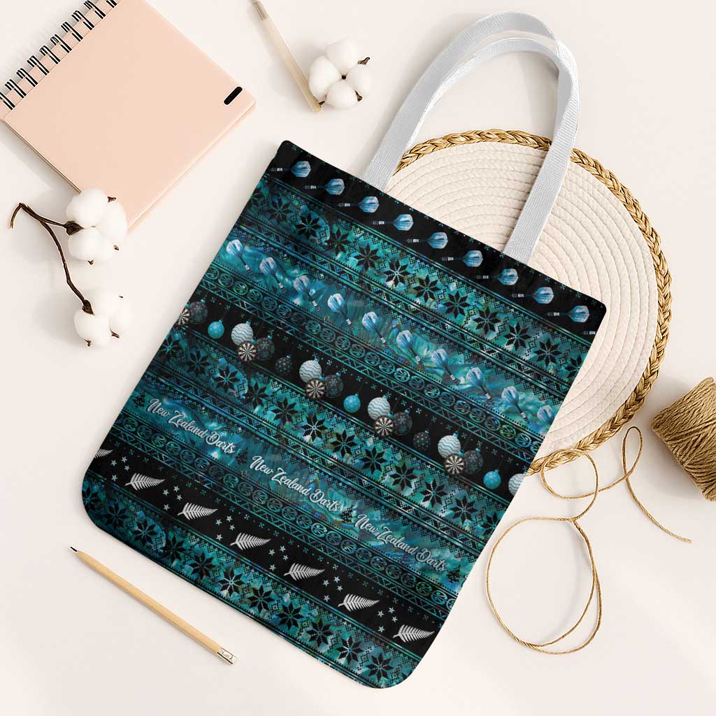 New Zealand Darts Christmas Tote Bag Merry Xmas Aotearoa Maori Paua Shell - Vibe Hoodie