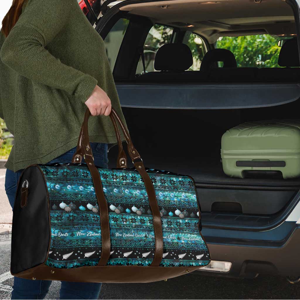 New Zealand Darts Christmas Travel Bag Merry Xmas Aotearoa Maori Paua Shell - Vibe Hoodie