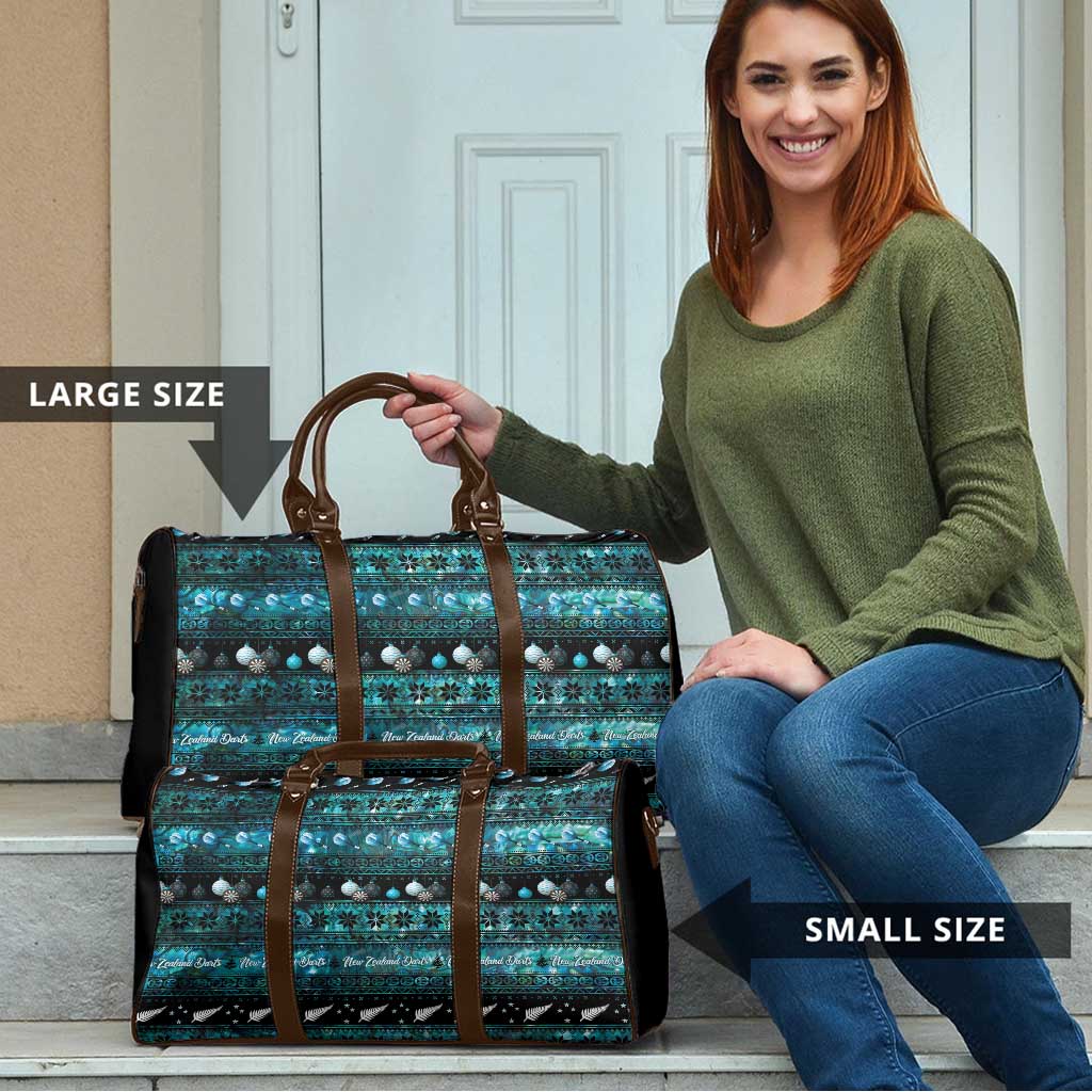 New Zealand Darts Christmas Travel Bag Merry Xmas Aotearoa Maori Paua Shell - Vibe Hoodie