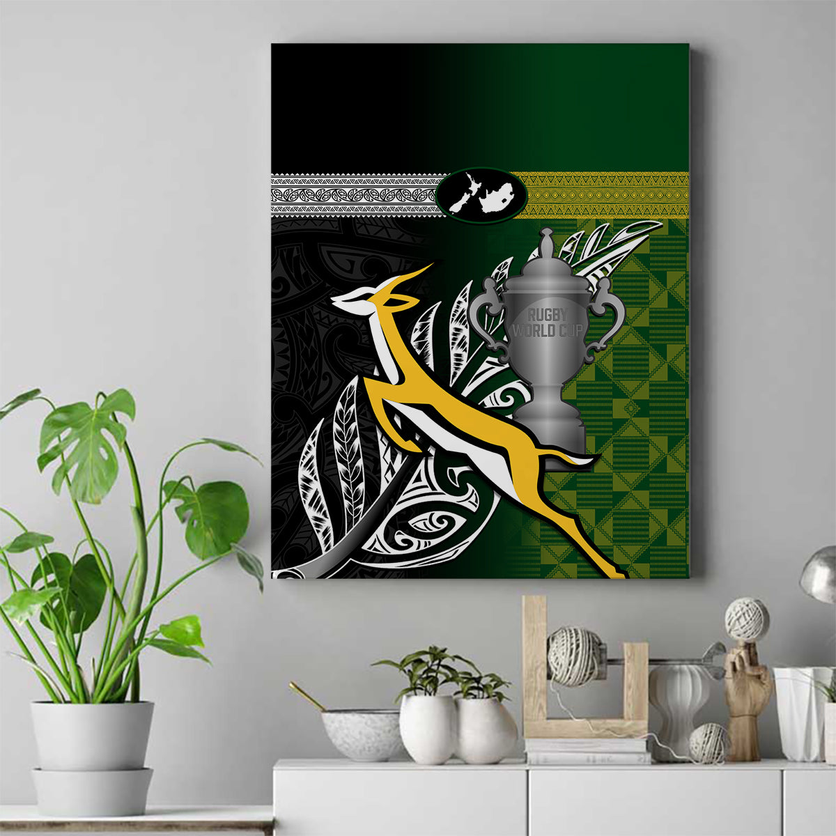 personalised-new-zealand-and-south-africa-rugby-canvas-wall-art-2023-world-cup-final-all-black-springboks-together