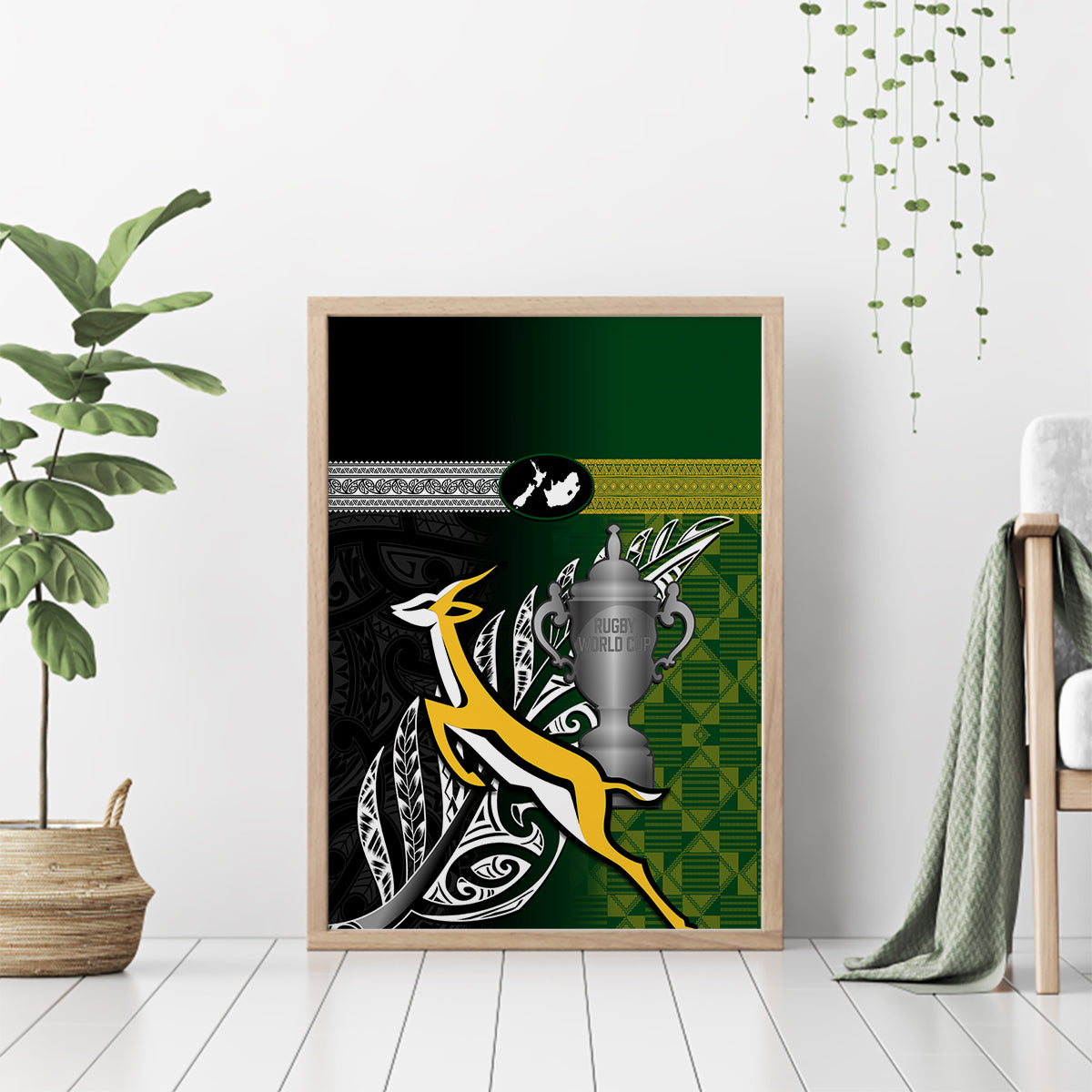 personalised-new-zealand-and-south-africa-rugby-canvas-wall-art-2023-world-cup-final-all-black-springboks-together
