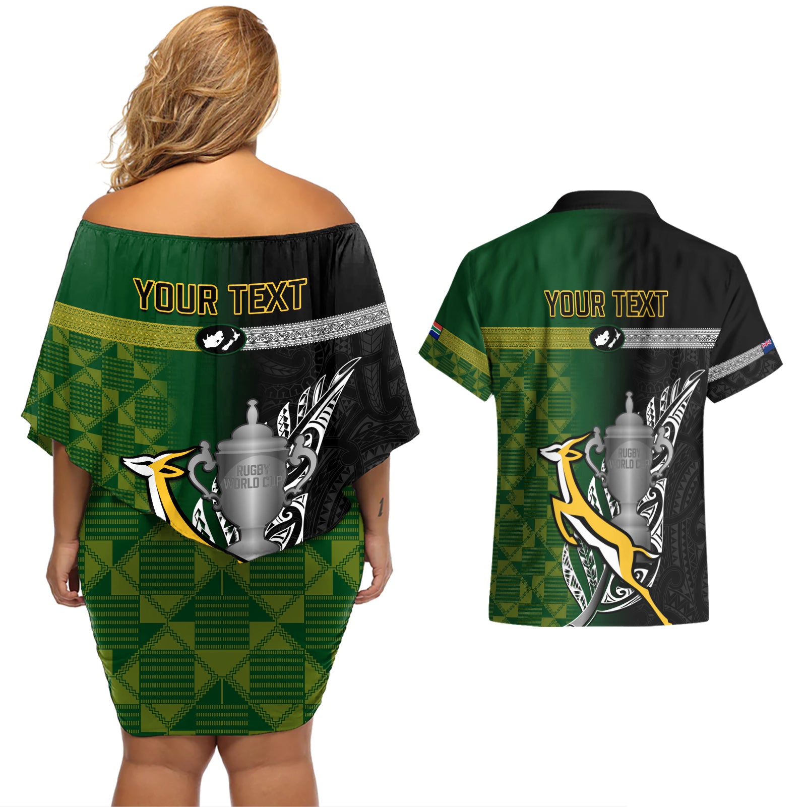 personalised-new-zealand-and-south-africa-rugby-couples-matching-off-shoulder-short-dress-and-hawaiian-shirt-2023-world-cup-final-all-black-springboks-together