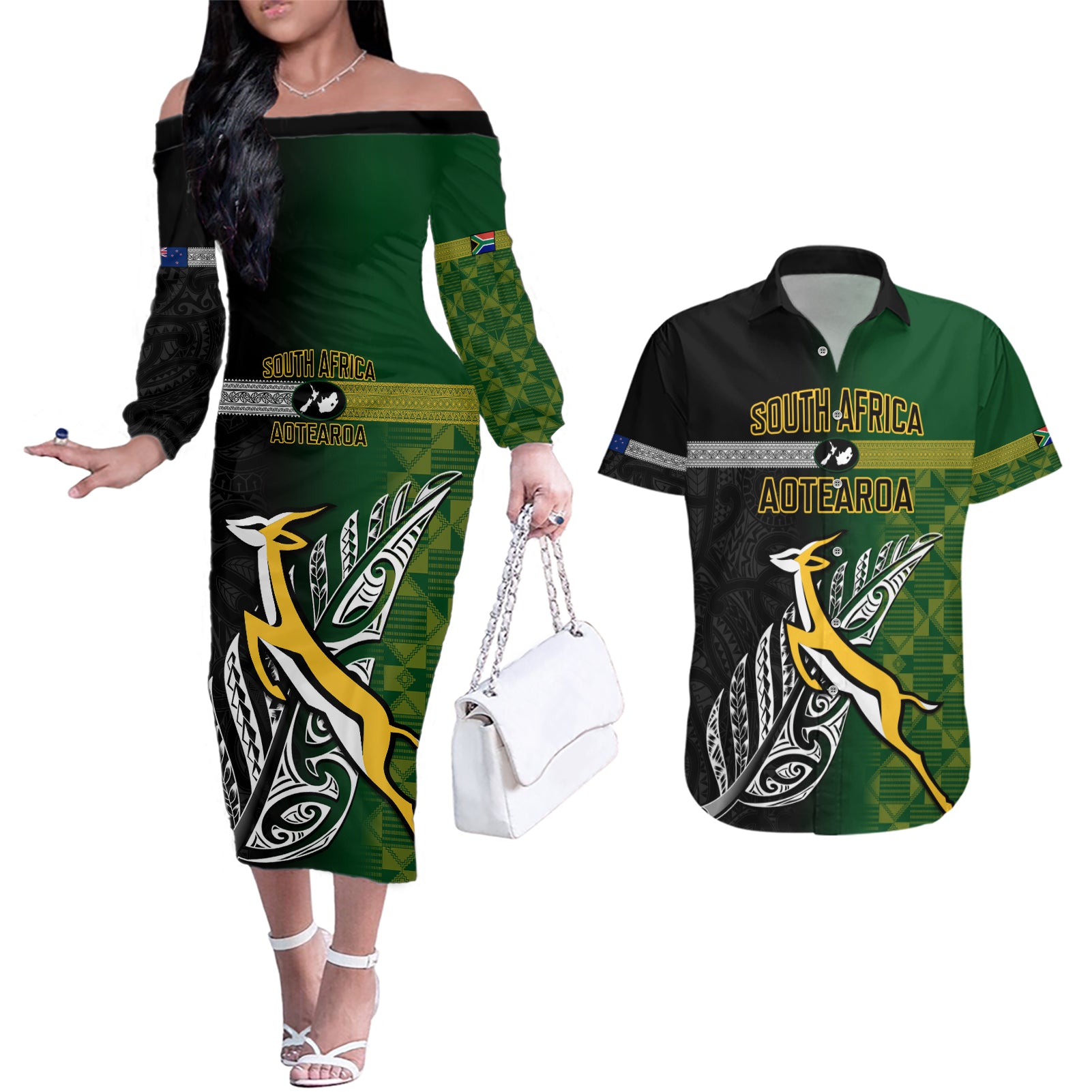 personalised-new-zealand-and-south-africa-rugby-couples-matching-off-the-shoulder-long-sleeve-dress-and-hawaiian-shirt-2023-world-cup-final-all-black-springboks-together