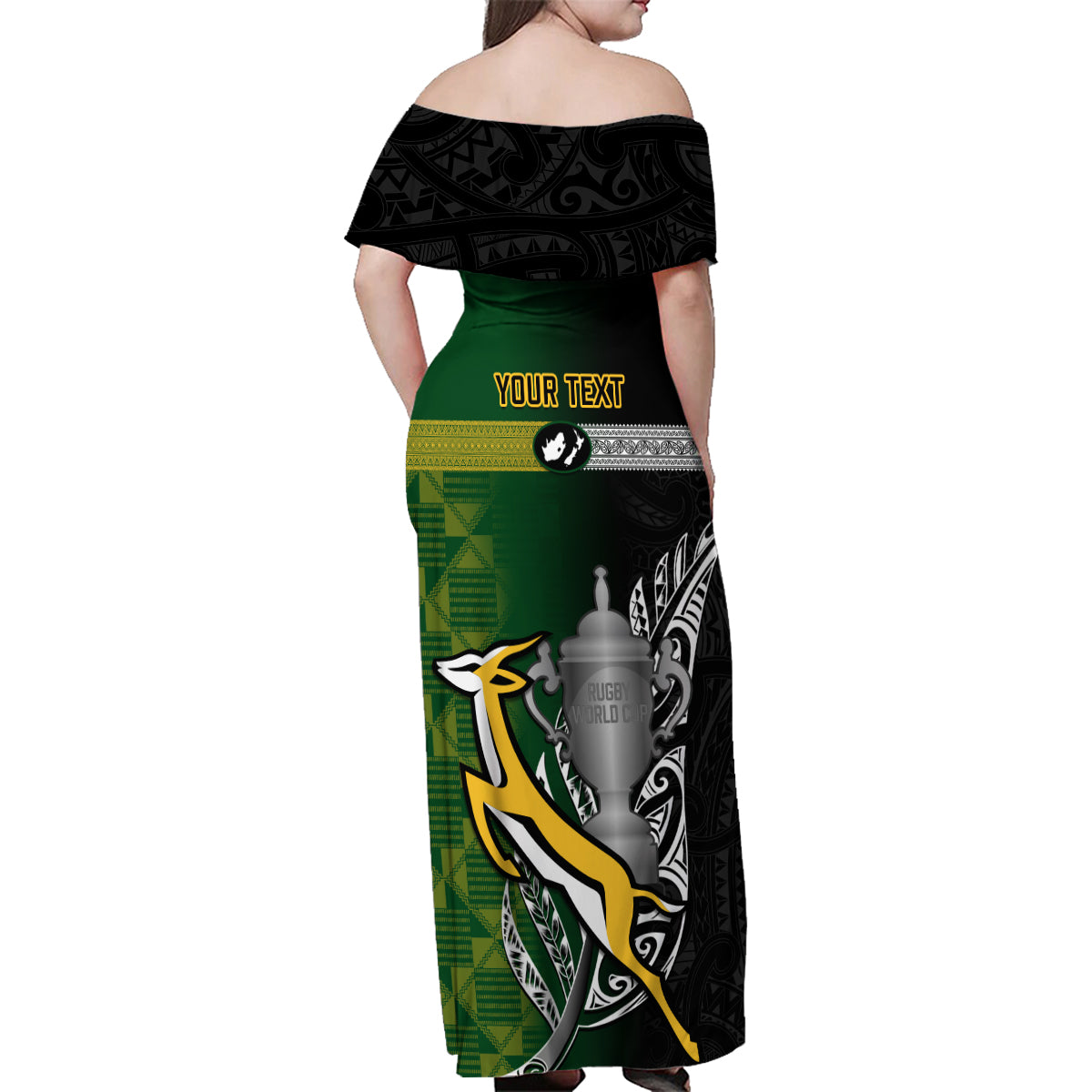 personalised-new-zealand-and-south-africa-rugby-family-matching-off-shoulder-maxi-dress-and-hawaiian-shirt-2023-world-cup-final-all-black-springboks-together