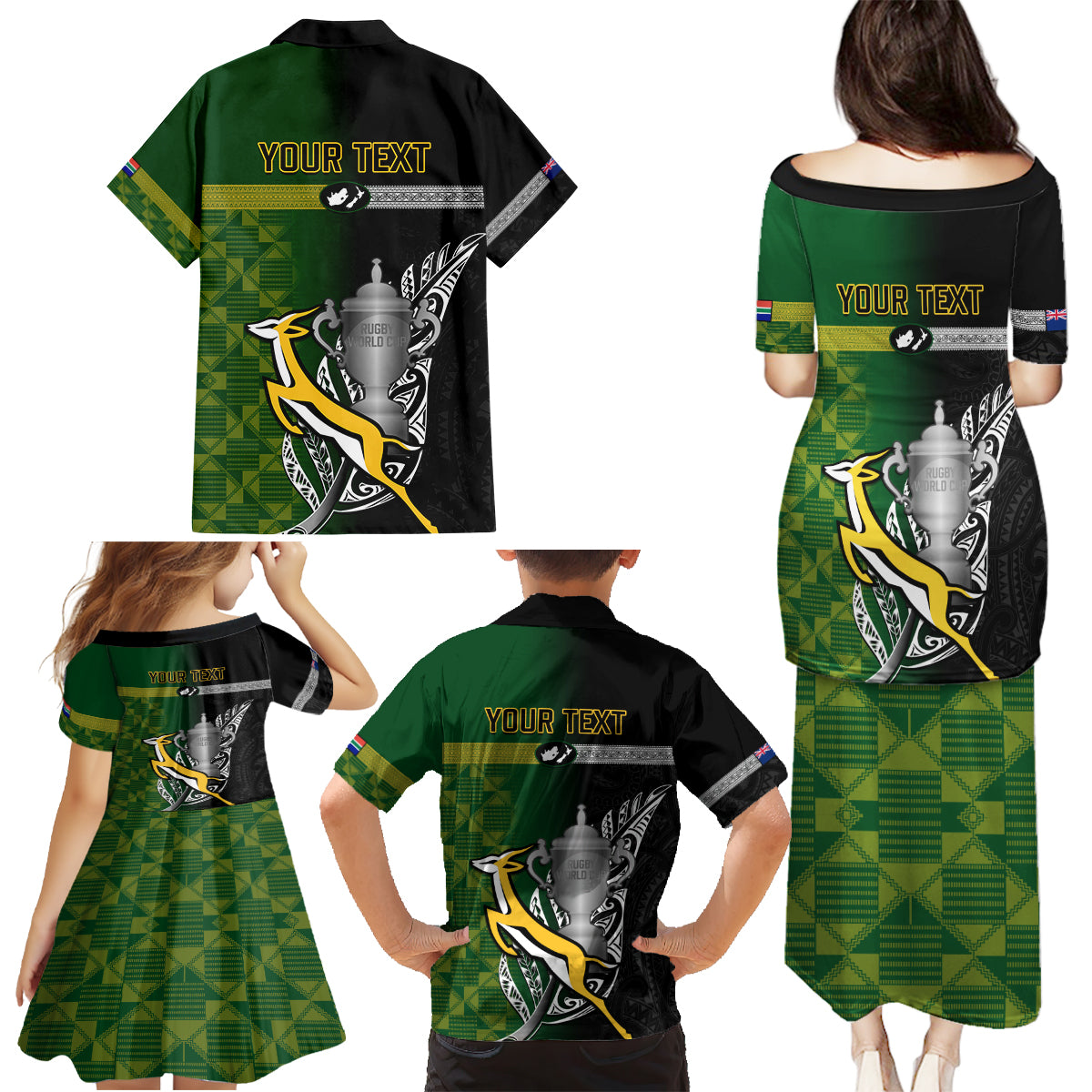 personalised-new-zealand-and-south-africa-rugby-family-matching-puletasi-dress-and-hawaiian-shirt-2023-world-cup-final-all-black-springboks-together