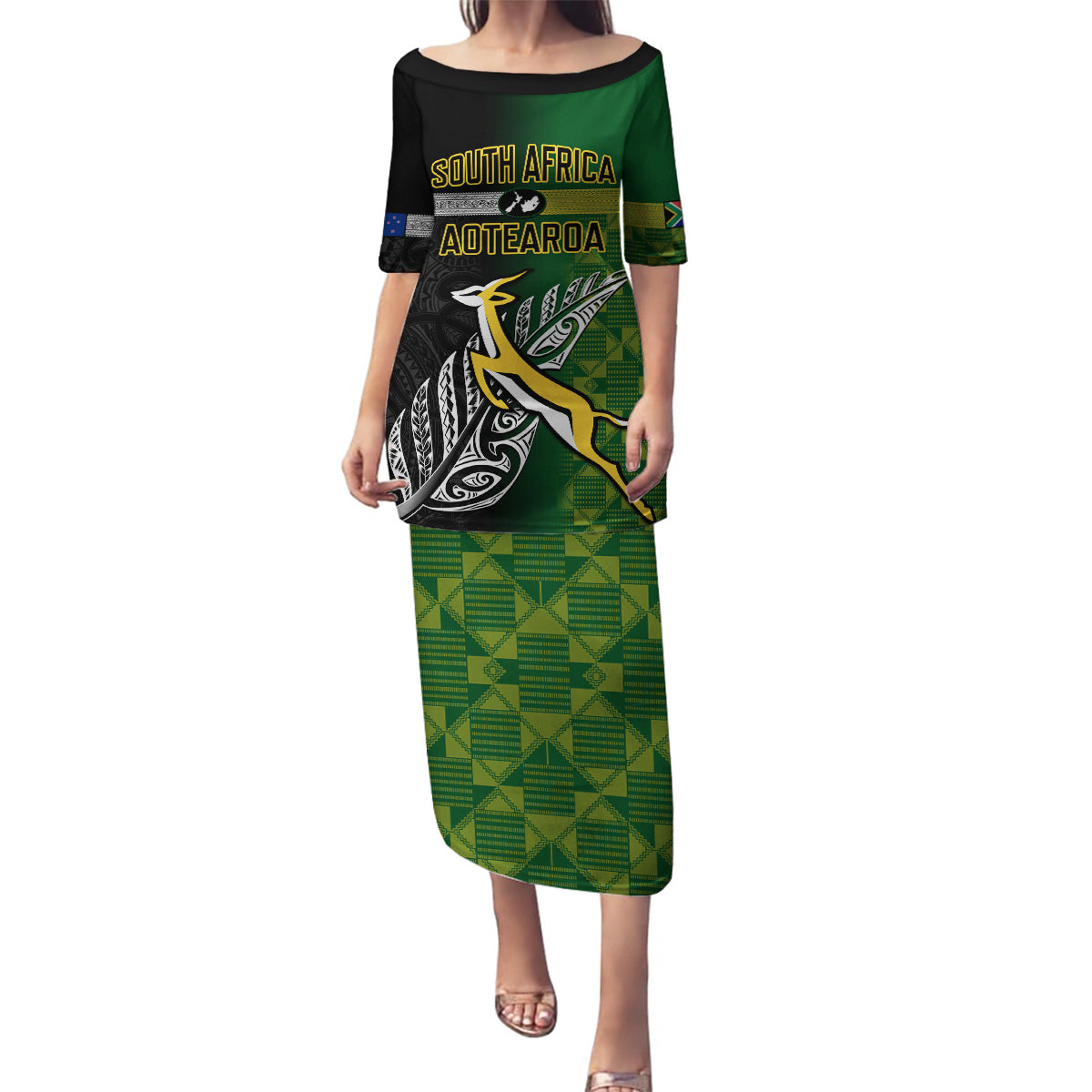 personalised-new-zealand-and-south-africa-rugby-family-matching-puletasi-dress-and-hawaiian-shirt-2023-world-cup-final-all-black-springboks-together