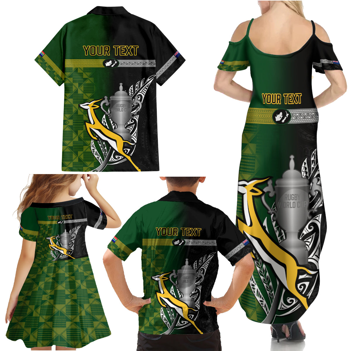 personalised-new-zealand-and-south-africa-rugby-family-matching-summer-maxi-dress-and-hawaiian-shirt-2023-world-cup-final-all-black-springboks-together