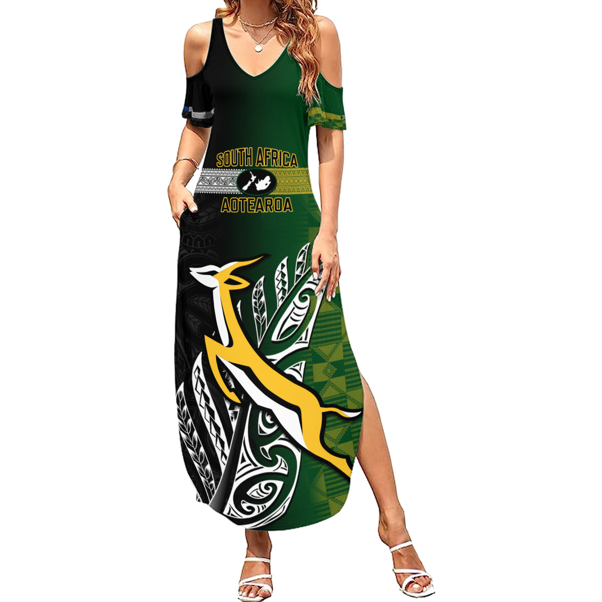 personalised-new-zealand-and-south-africa-rugby-family-matching-summer-maxi-dress-and-hawaiian-shirt-2023-world-cup-final-all-black-springboks-together