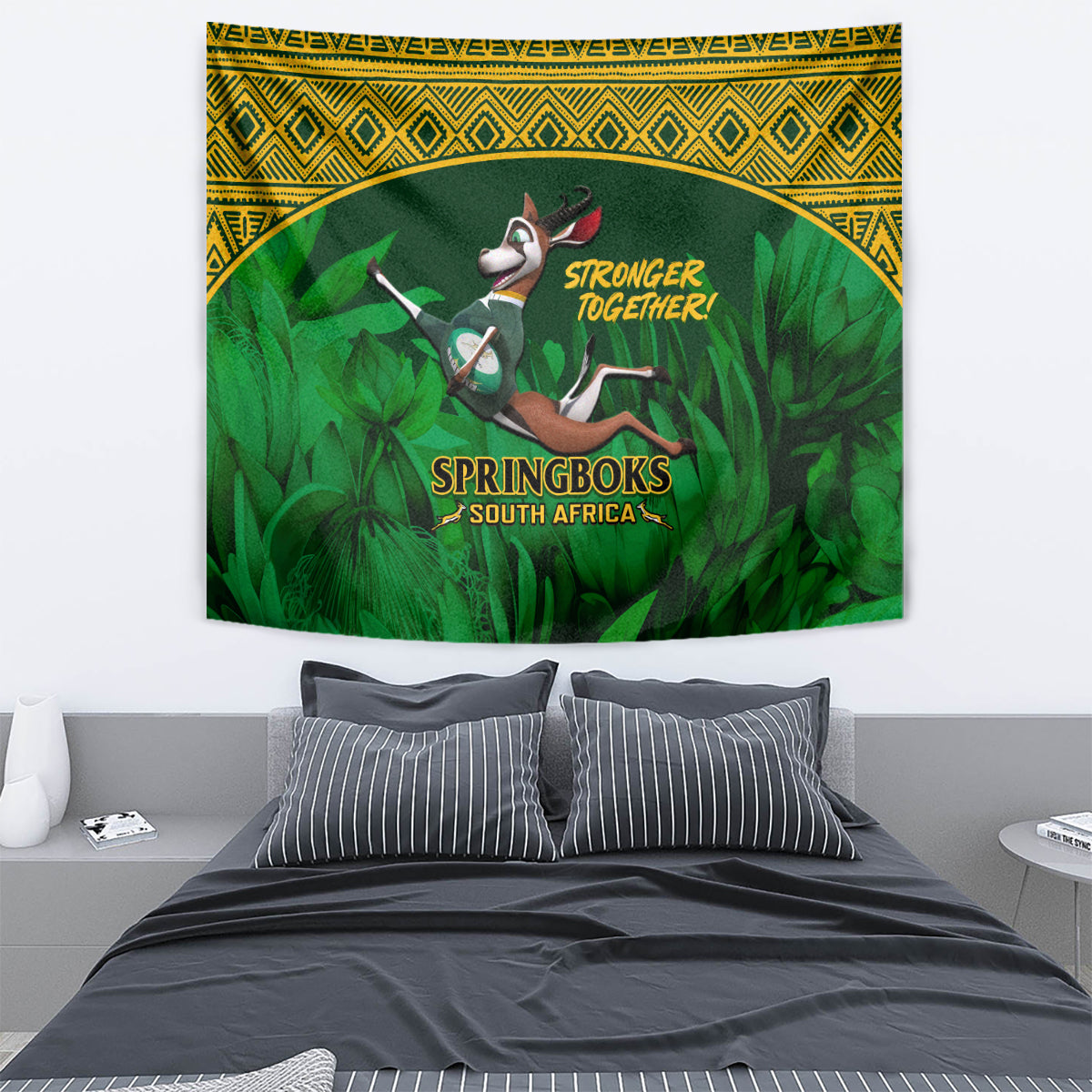 South Africa Rugby Tapestry Go Bokke World Cup Champions History - Vibe Hoodie Shop