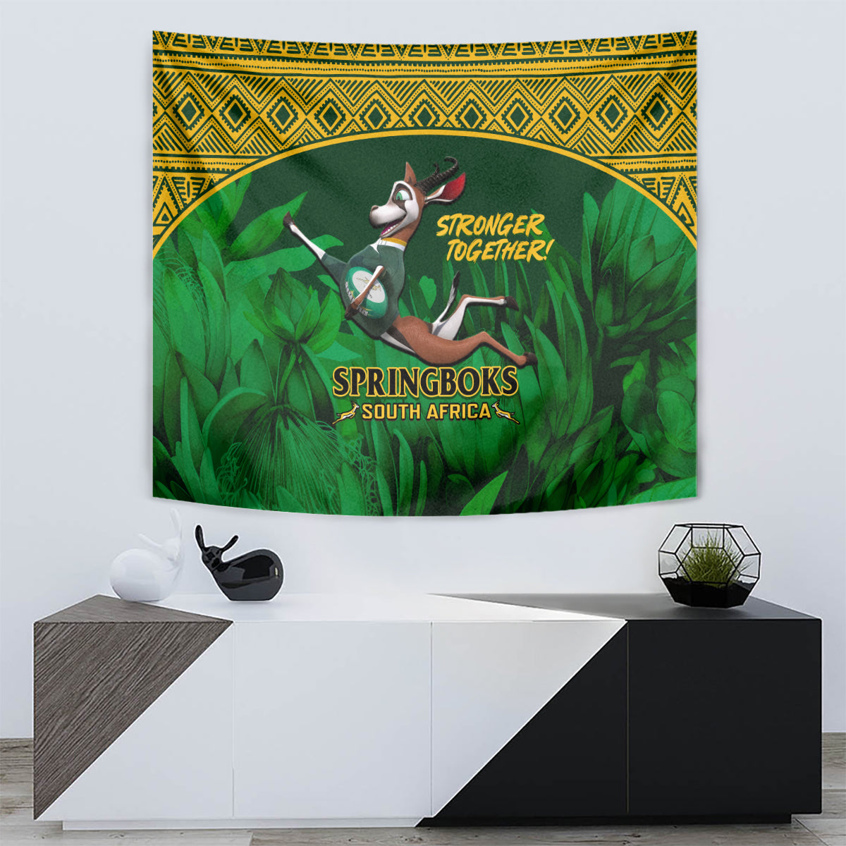 South Africa Rugby Tapestry Go Bokke World Cup Champions History - Vibe Hoodie Shop