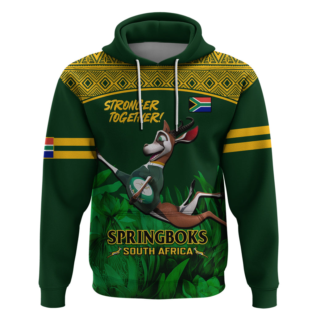 Custom South Africa Rugby Hoodie Go Bokke World Cup Champions History - Vibe Hoodie Shop